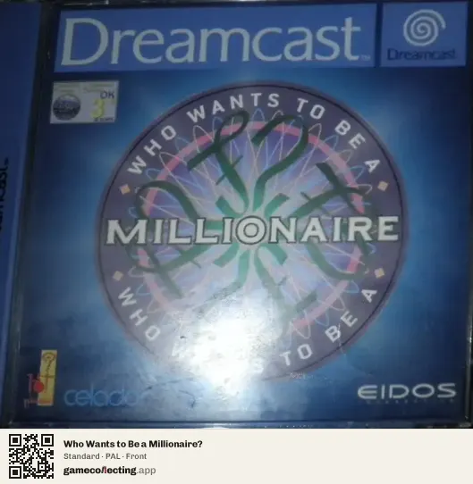 Who Wants to Be a Millionaire? Sega Dreamcast, PAL box front