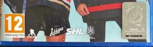 NHL 23, the PEGI square on its front