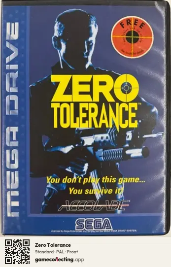 Zero Tolerance Sega Mega Drive / Genesis, PAL box front
