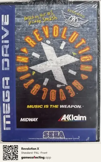 Revolution X Sega Mega Drive / Genesis, PAL box front