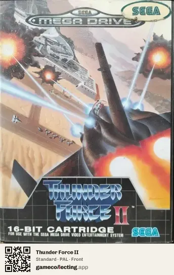 Thunder Force II Sega Mega Drive / Genesis, PAL box front