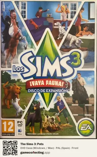 The Sims 3: Pets Computer, Spain box front