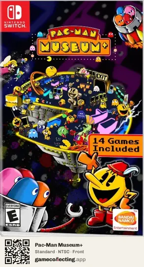 Pac-Man Museum+ Nintendo Switch, NTSC box front
