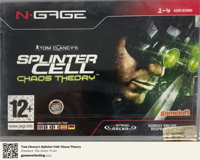 Tom Clancy's Splinter Cell: Chaos Theory Nokia N-Gage, Italy box front