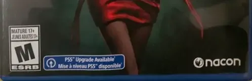 Vampire: The Masquerade: Swansong, the ESRB box on its front