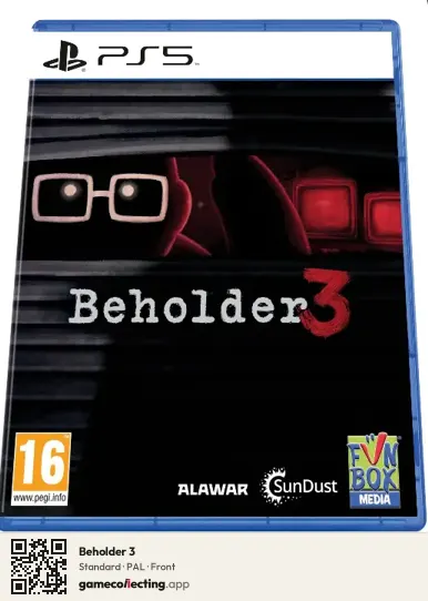 Beholder 3 PlayStation 5, PAL box front