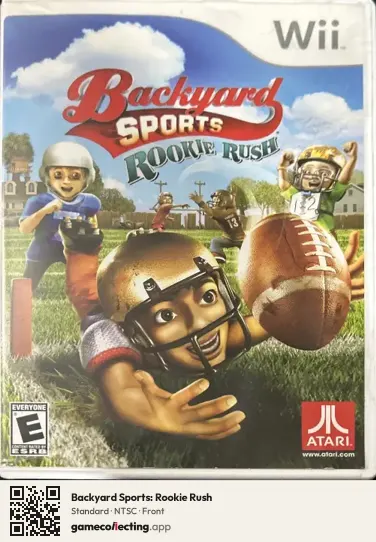 Backyard Sports: Rookie Rush Nintendo Wii, NTSC box front