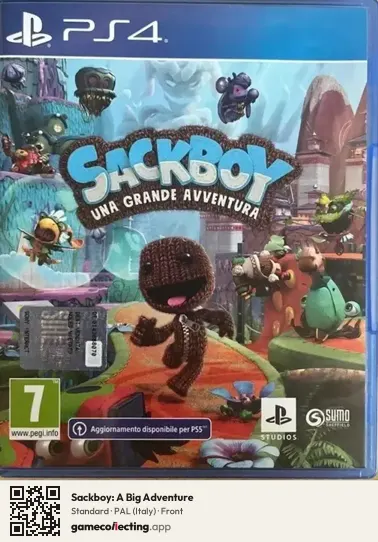 Sackboy: A Big Adventure PlayStation 4, Italy box front