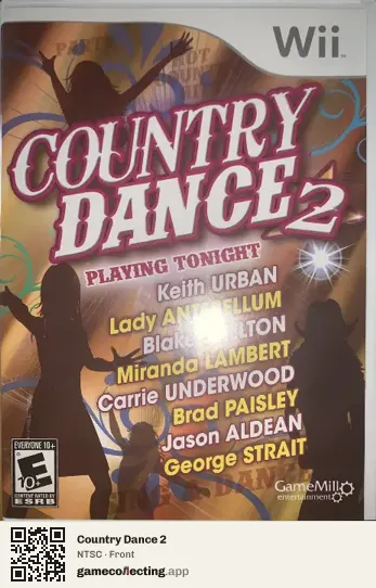 Country Dance 2 Nintendo Wii, NTSC box front