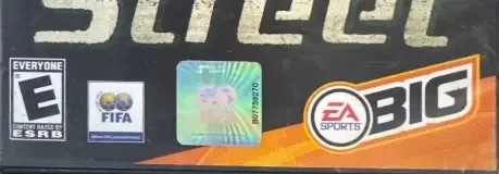 FIFA Street, the ESRB box on its front
