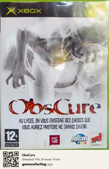 ObsCure Xbox, France box front