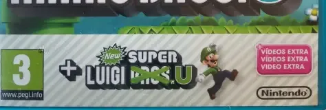 New Super Mario Bros. U + New Super Luigi U, the PEGI square on its front