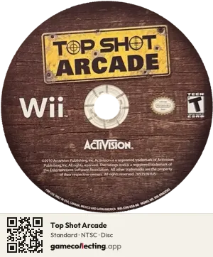 Top Shot Arcade Nintendo Wii, NTSC disc