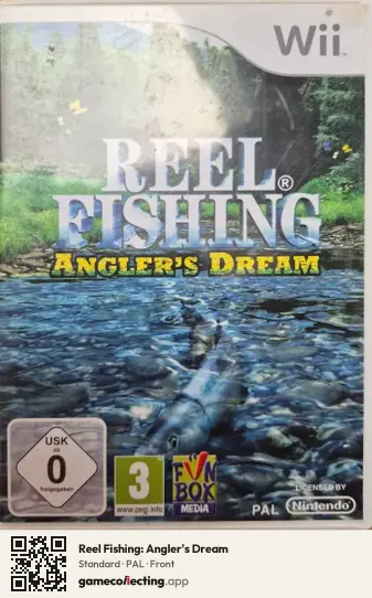 Reel Fishing: Angler's Dream Nintendo Wii, PAL box front