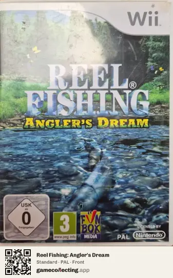 Reel Fishing: Angler's Dream Nintendo Wii, PAL box front