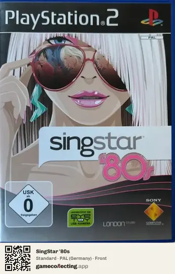 SingStar '80s PlayStation 2, Germany box front