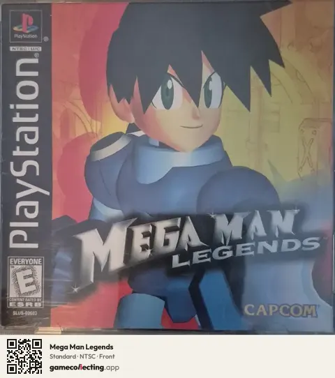 Mega Man Legends PlayStation, NTSC box front