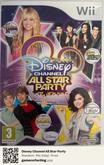 Disney Channel All Star Party Nintendo Wii, Italy box front