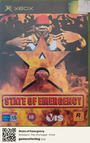 State of Emergency Xbox, Portugal box front