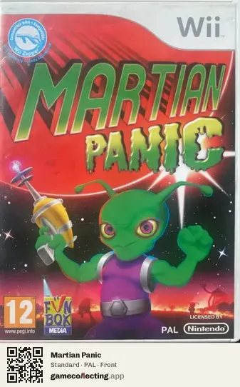 Martian Panic Nintendo Wii, PAL box front