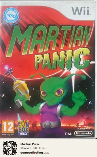 Martian Panic Nintendo Wii, PAL box front