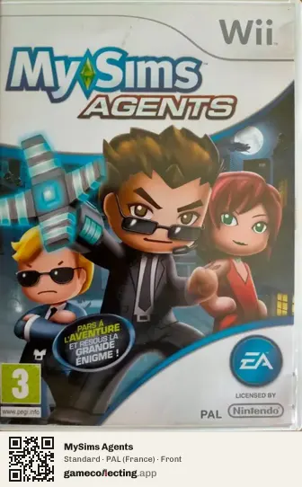 MySims Agents Nintendo Wii, France box front