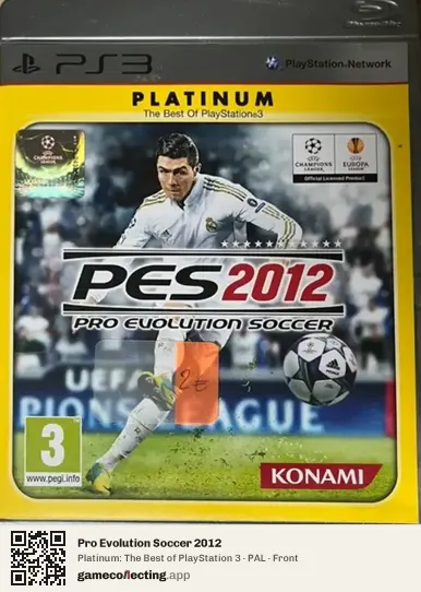 Pro Evolution Soccer 2012 PlayStation 3, PAL box front