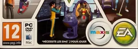 The Sims 3: Into the Future, the PEGI square on its front