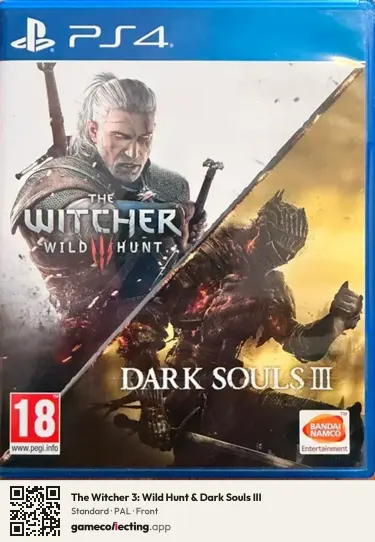 The Witcher 3: Wild Hunt & Dark Souls III PlayStation 4, PAL box front