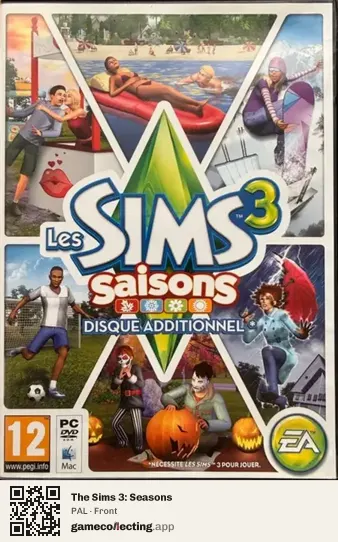 The Sims 3: Seasons Computer, PAL box front