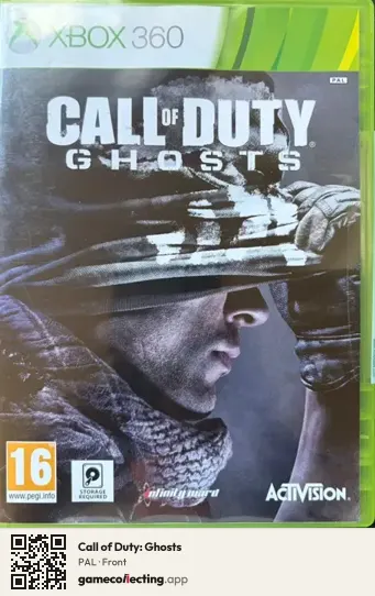 Call of Duty: Ghosts Xbox 360, PAL box front