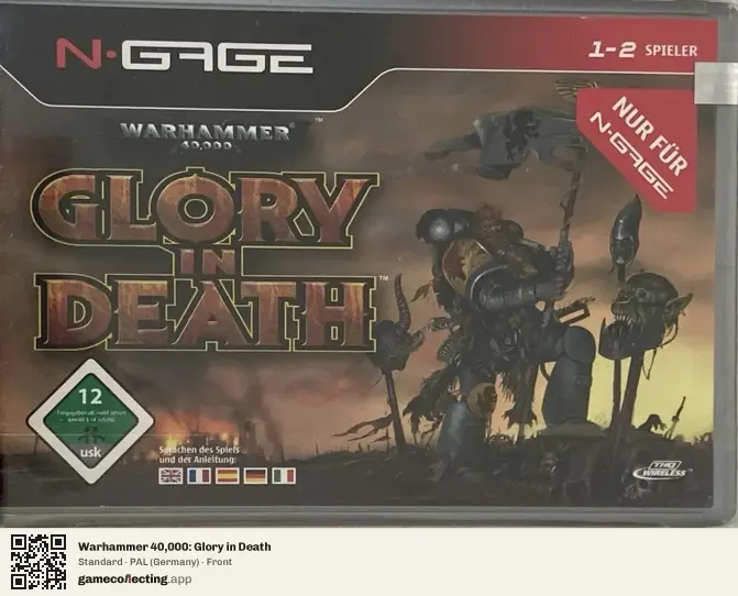 Warhammer 40,000: Glory in Death Nokia N-Gage, Germany box front
