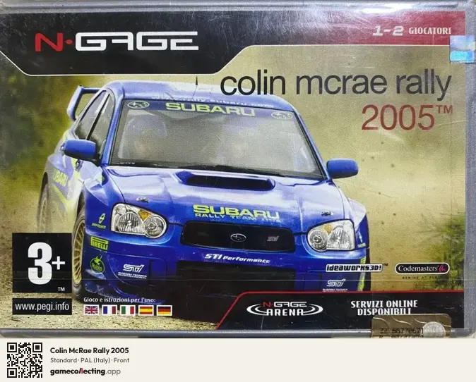 Colin McRae Rally 2005 Nokia N-Gage, Italy box front