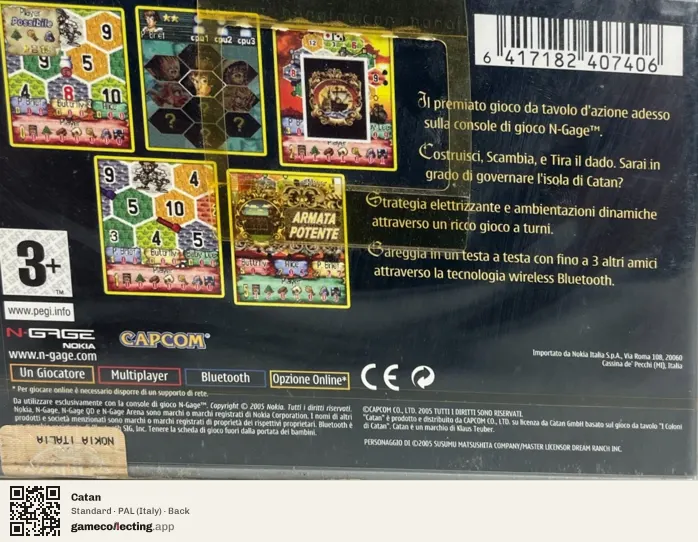 Catan Nokia N-Gage, Italy box back