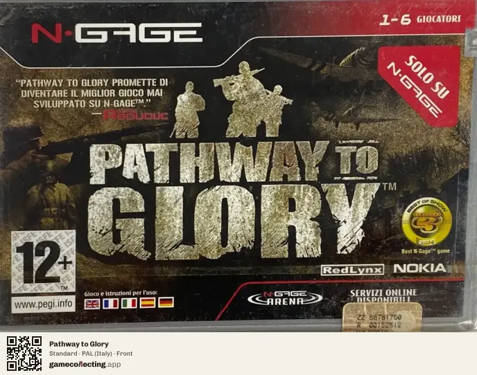 Pathway to Glory Nokia N-Gage, Italy box front
