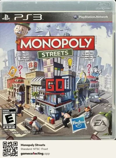 Monopoly Streets PlayStation 3, NTSC box front