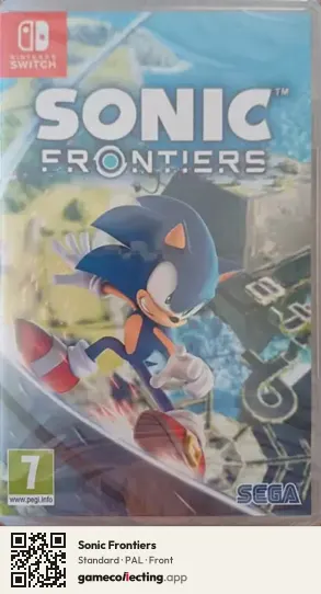 Sonic Frontiers Nintendo Switch, PAL box front