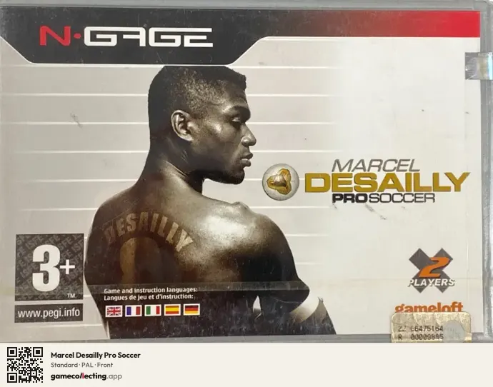 Marcel Desailly Pro Soccer Nokia N-Gage, PAL box front