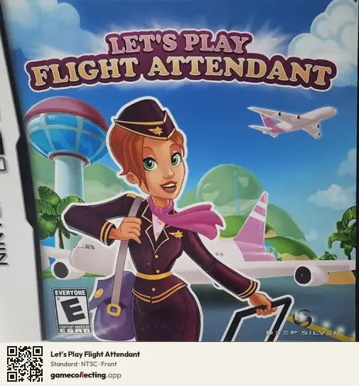 Let's Play Flight Attendant Nintendo DS, NTSC box front