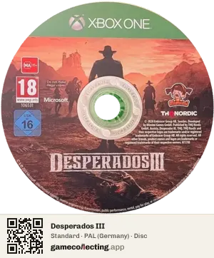 Desperados III Xbox One, PAL disc