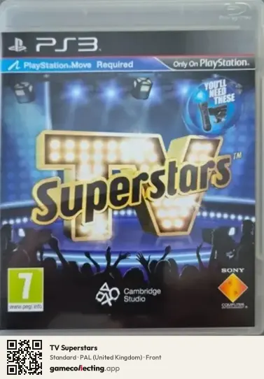 TV Superstars PlayStation 3, United Kingdom box front