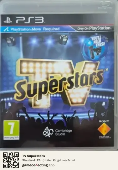 TV Superstars PlayStation 3, United Kingdom box front