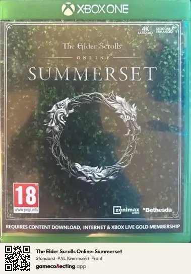 The Elder Scrolls Online: Summerset Xbox One, Germany box front