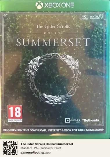 The Elder Scrolls Online: Summerset Xbox One, Germany box front