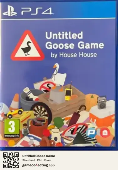 Untitled Goose Game PlayStation 4, PAL box front