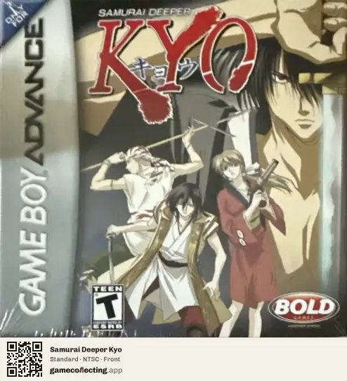 Samurai Deeper Kyo Game Boy Advance, NTSC box front