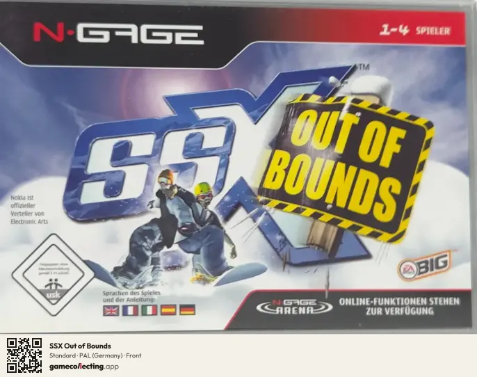 SSX Out of Bounds Nokia N-Gage, Germany box front