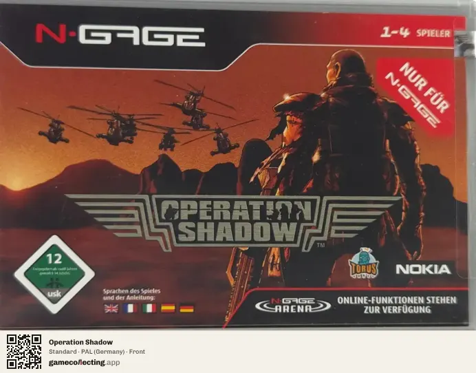 Operation Shadow Nokia N-Gage, Germany box front