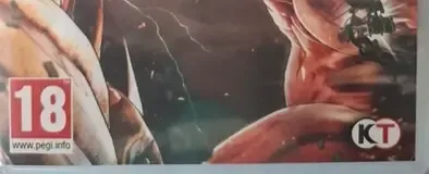 Attack on Titan 2, the PEGI square on its front