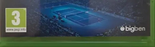 Tennis World Tour, the PEGI square on its front